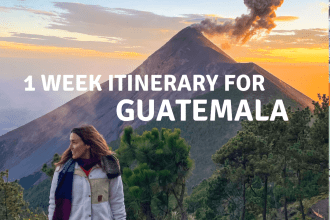 1 week itinerary guatemala